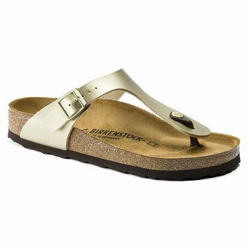 Dámské Gizeh Birkenstock Birko-flor Zlaté | CZ 41BEX